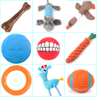 4 sztuk zabawki dla psów Pet Bones Ball latające dyski Squeak Chew miękka zabawka zestaw małych i dużych psów Lnteractive szkolenia zestaw zabawki dla szczeniąt dla 2